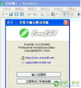 EverEdit无限试用补丁V4.0绿色免费版