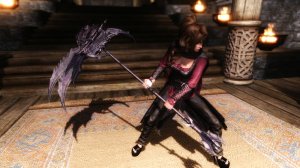 上古卷轴5天际死神镰刀武器MOD V1.0 绿色纯