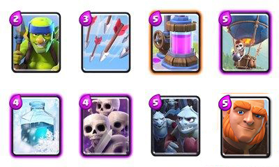 皇室战争3000杯轻松3冠 90后打发上A8