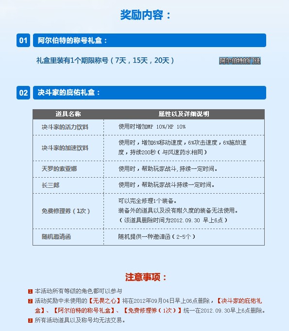 DNF阿尔伯特的试练活动