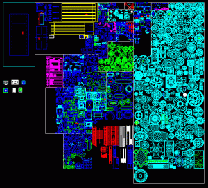 CAD地面拼花图库