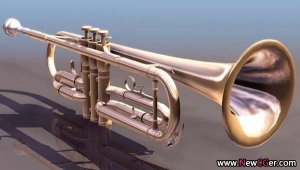 小号乐器3D模型