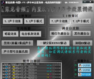 寒龙音频(内置声卡电音调试软件)v6.3 绿色