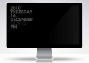 简约时钟屏保(Simple Clock Saver)