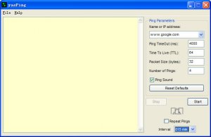 网络ping测试工具(yasPing)