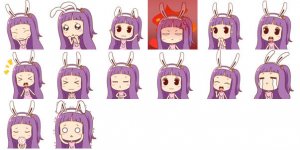 萌查查小玉兔QQ表情