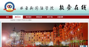 郑州大学西亚斯教务系统 官方网页版