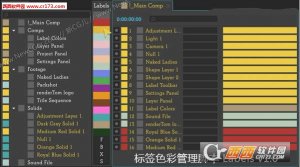AE标签色彩管理脚本(Labels)