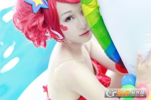 王者荣耀小乔缤纷独角兽cos图片