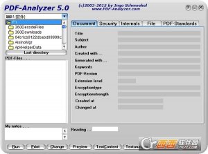 PDF信息管理工具(PDF Analyzer)