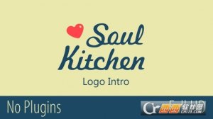 烹饪厨房MG动画AE模板(Soul Kitchen Logo Intro)