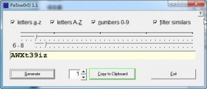 强密码迅速生成器(Pa5sw0rD)